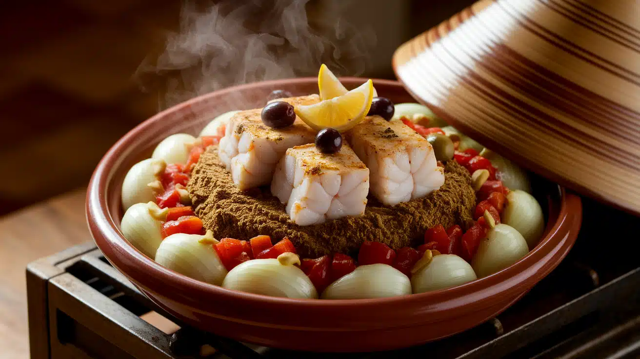 Cooking the Fish Tagine