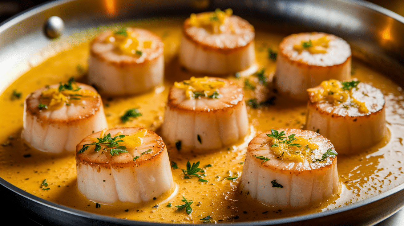 Garlic Lemon Butter Scallops