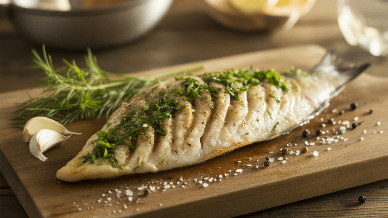 Grilled Garlic Herb Basa