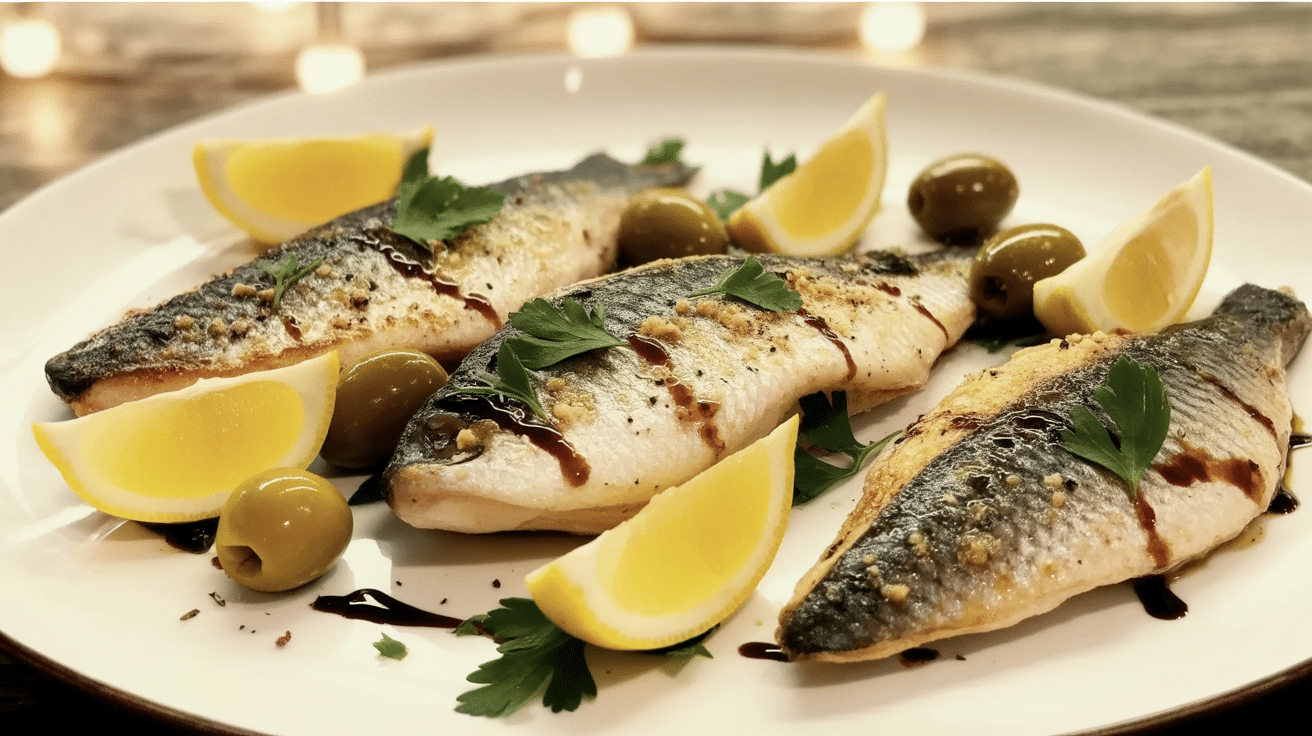 Italian Style Basa Fillet with Lemon and Olives