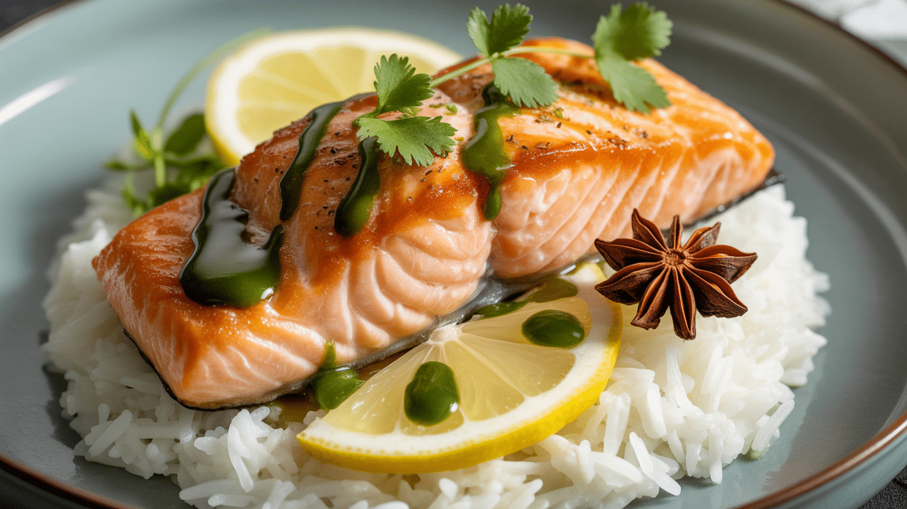 Pan-Seared Lemon Ginger Salmon (Stovetop)