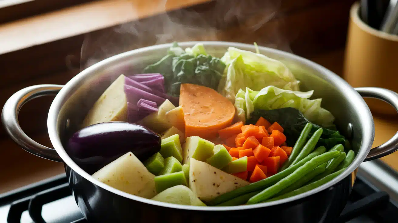 Prepare and Steam the Vegetables