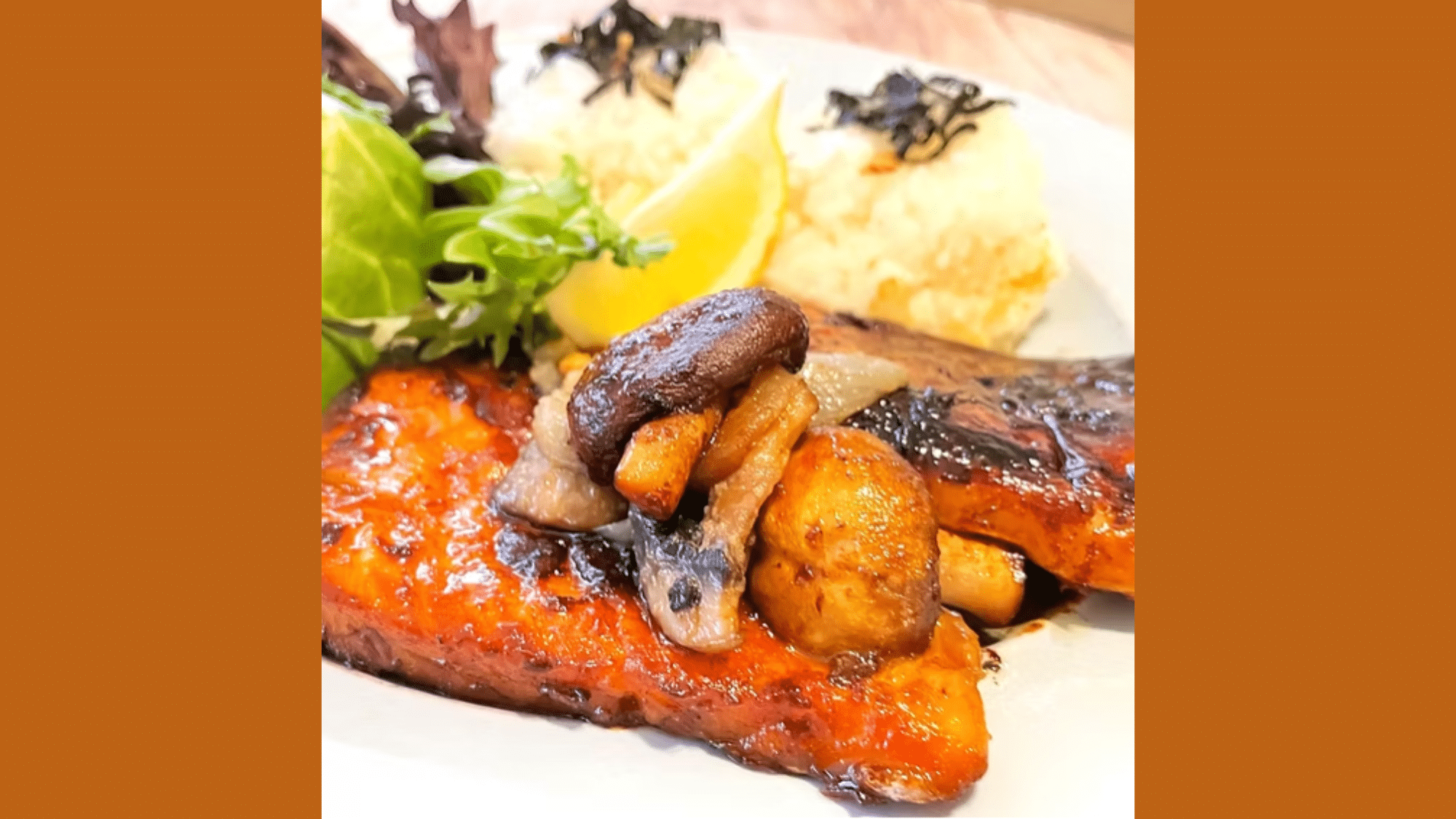 Teriyaki Marinated Grilled Salmon Plate