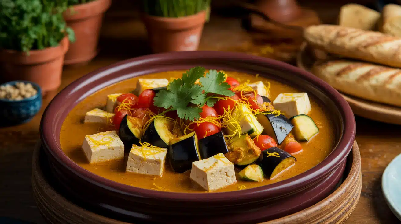 Vegetarian Fish Tagine (With Tofu or Vegetables)