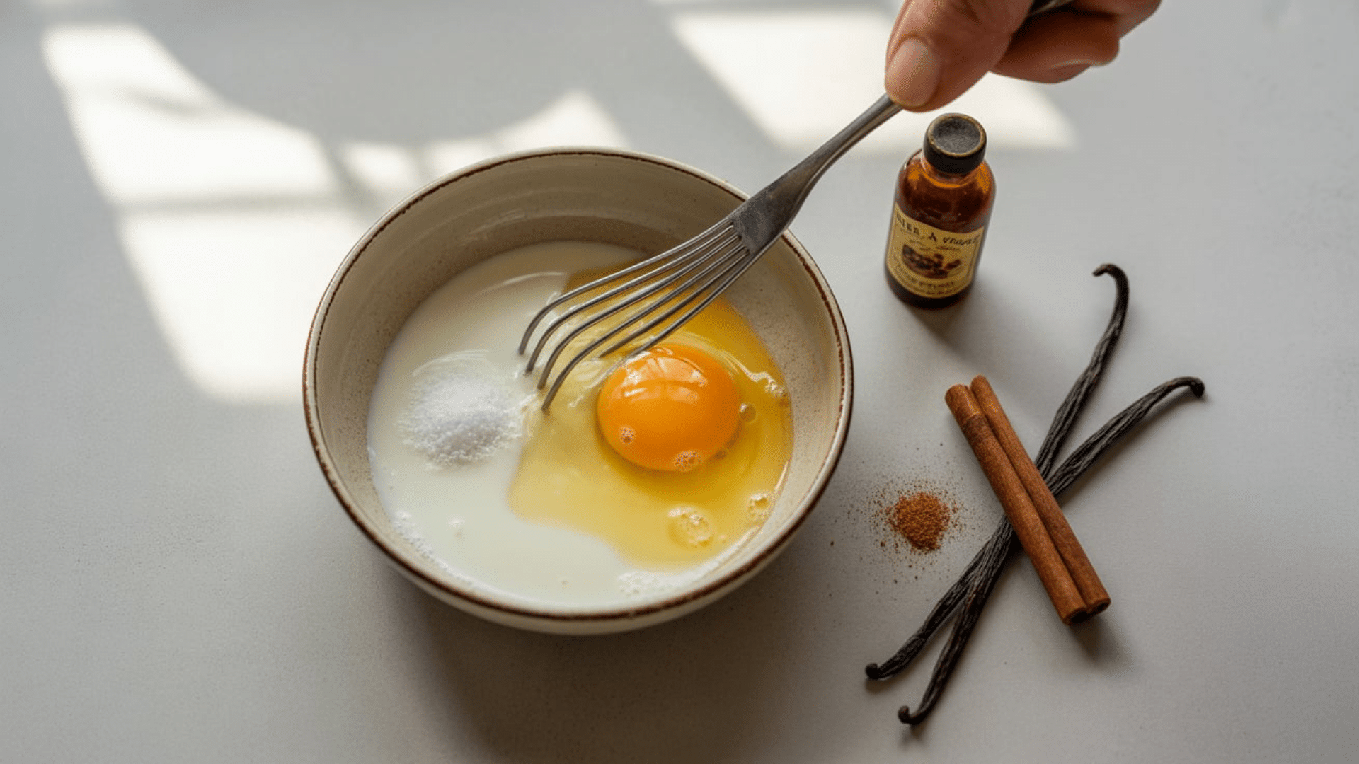 Whisk the Egg Mixture