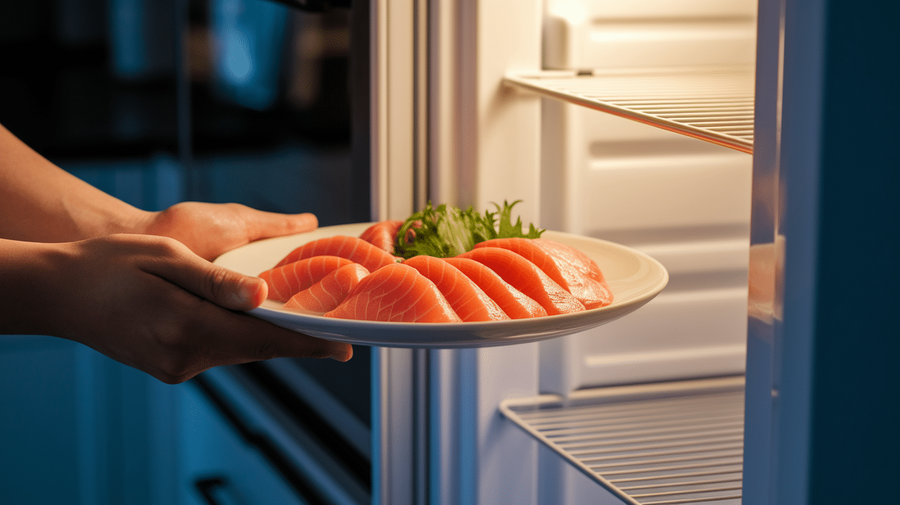 how long does sashimi last in fridge
