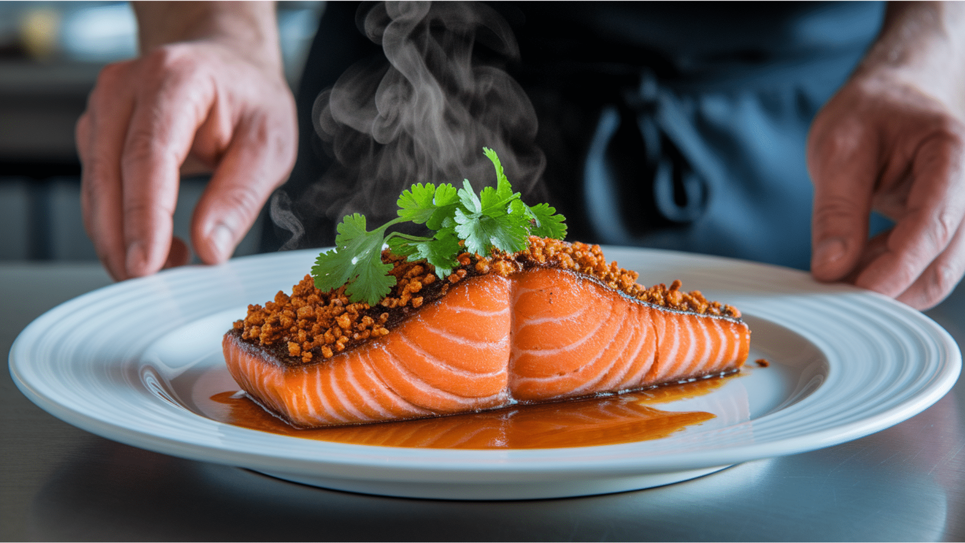 Chili Crisp Honey Glazed Salmon