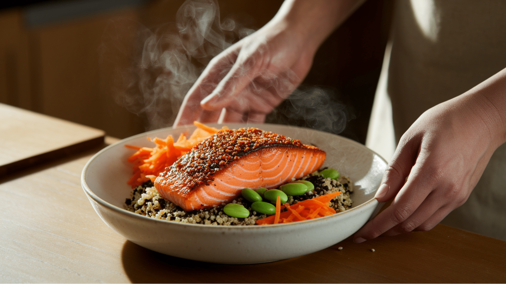Chili Crisp Salmon Bowl