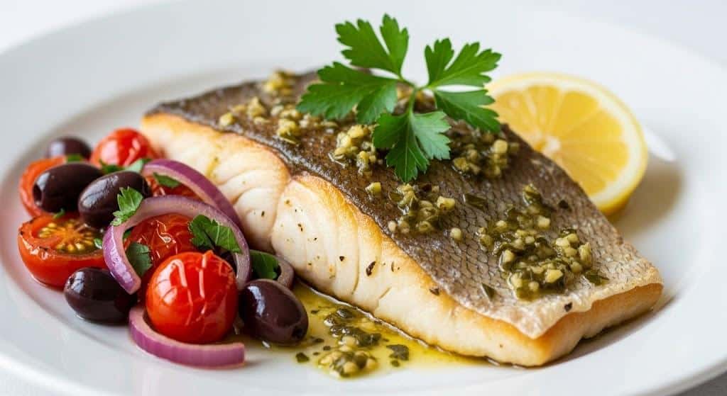 Oven-Baked Corvina with Herb-Butter