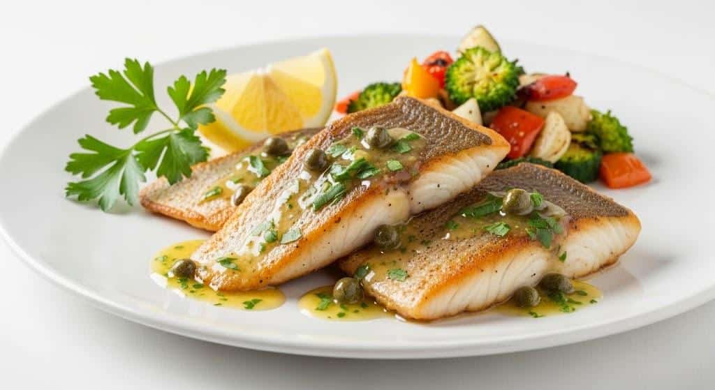 Pan-Seared Corvina with Compound Sauces