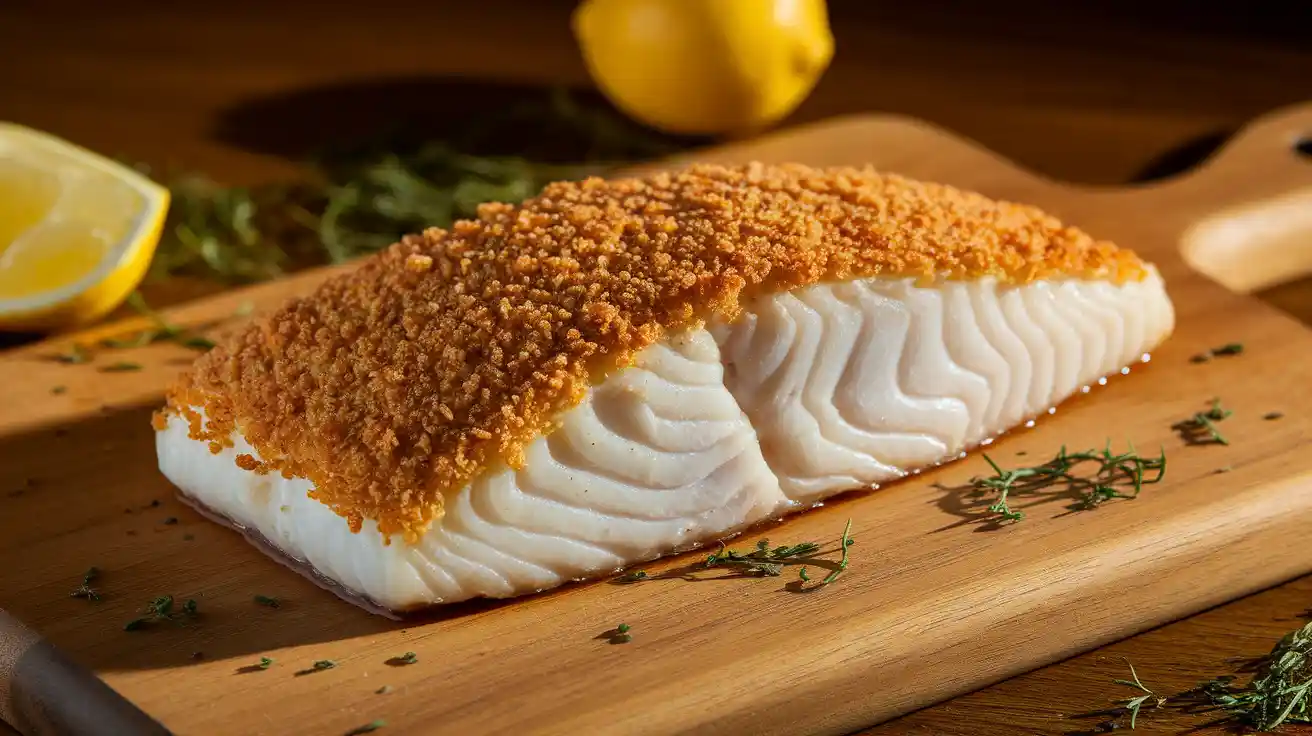 Parmesan and Panko Crusted Corvina
