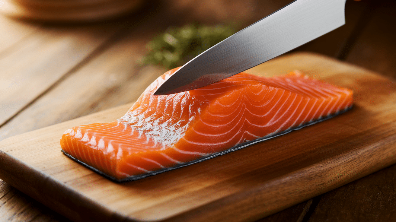 Prepare the Salmon Fillets
