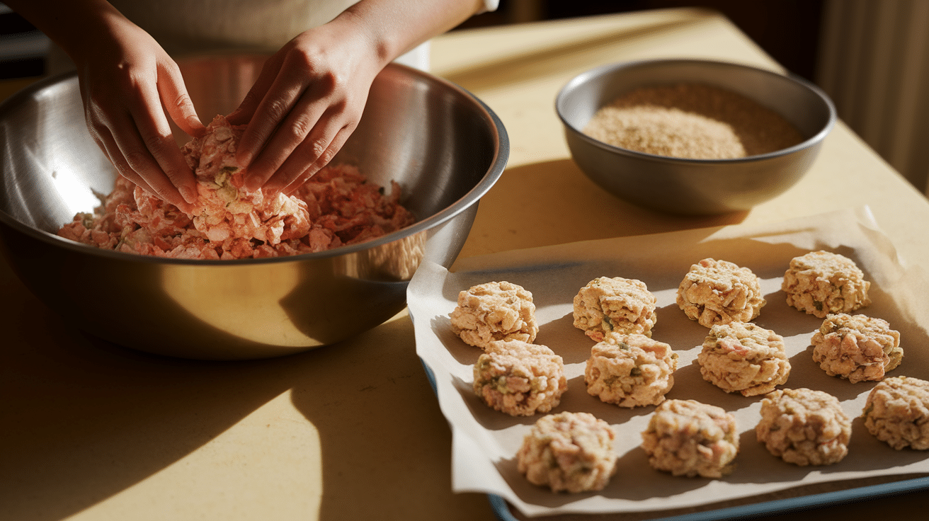 Shape Into Loose Patties and Chill to Firm Up