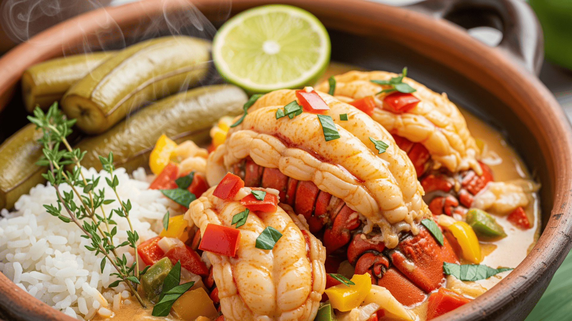 Steamed Jamaican Lobster