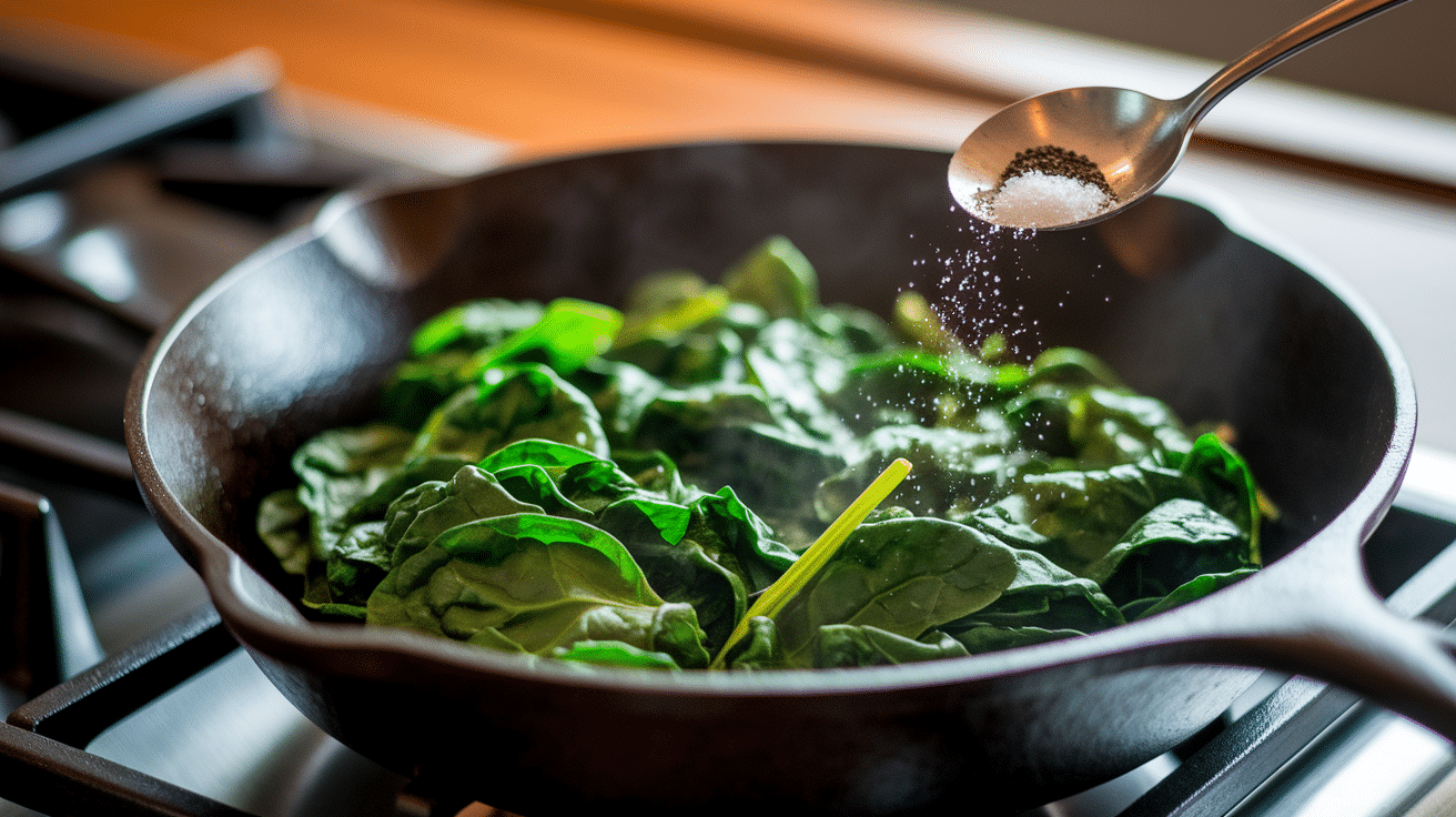 Sauté the Spinach