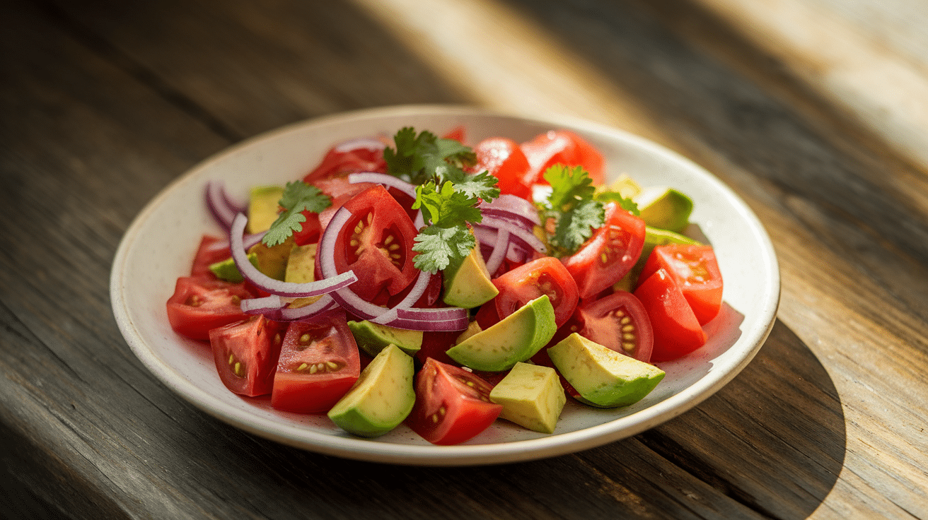 Tomato and Avocado Salad
